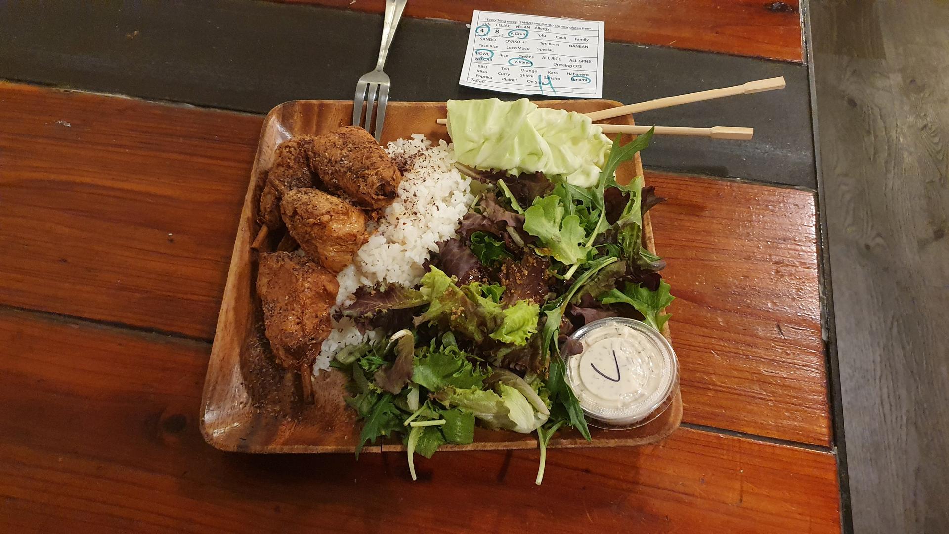 Vegan Japanese food at Aburaya in Downtown Oakland, San Francisco Bay Area