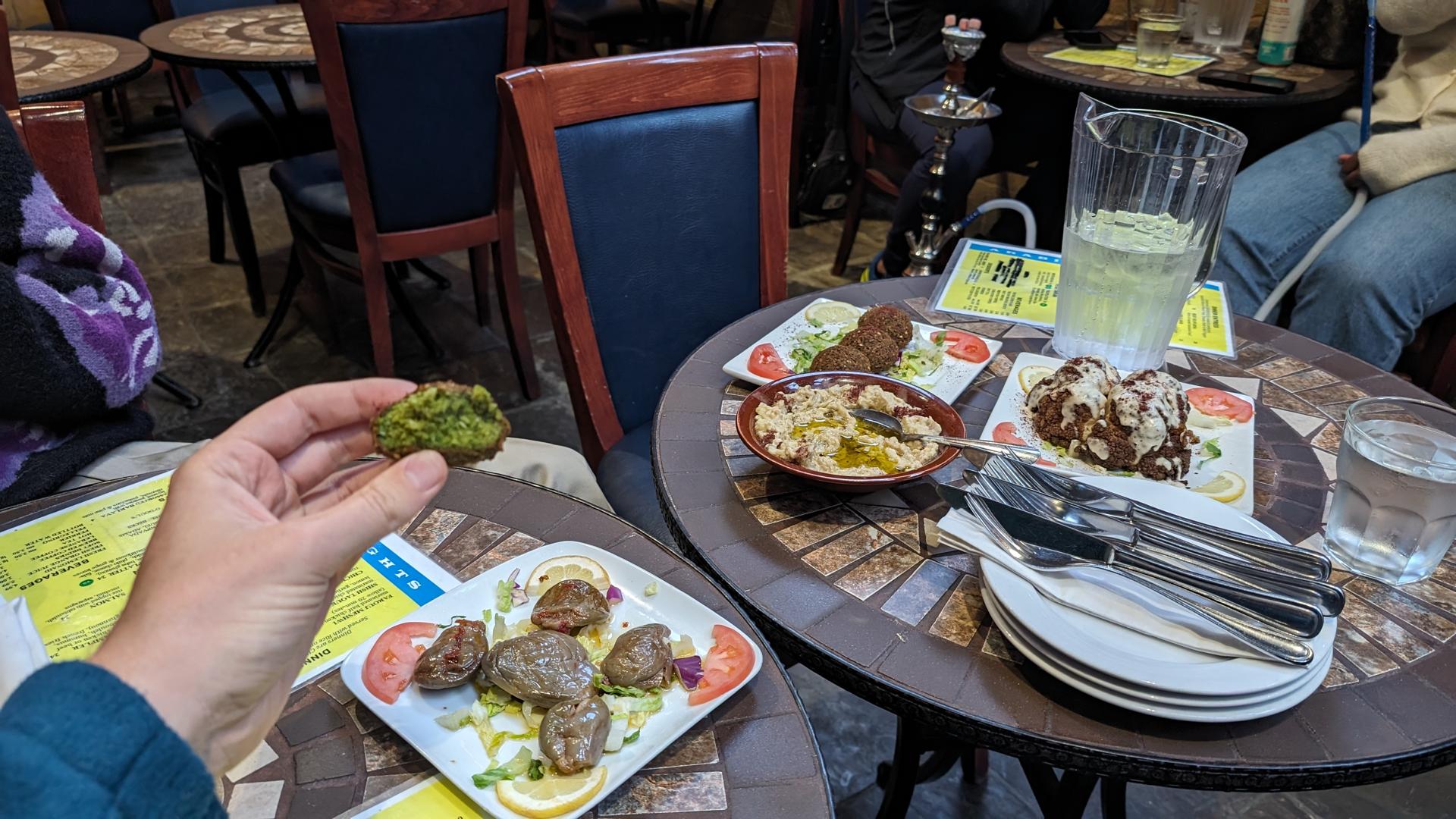 Vegan Middle Eastern food at Arabian Nights in Mission District, San Francisco Bay Area