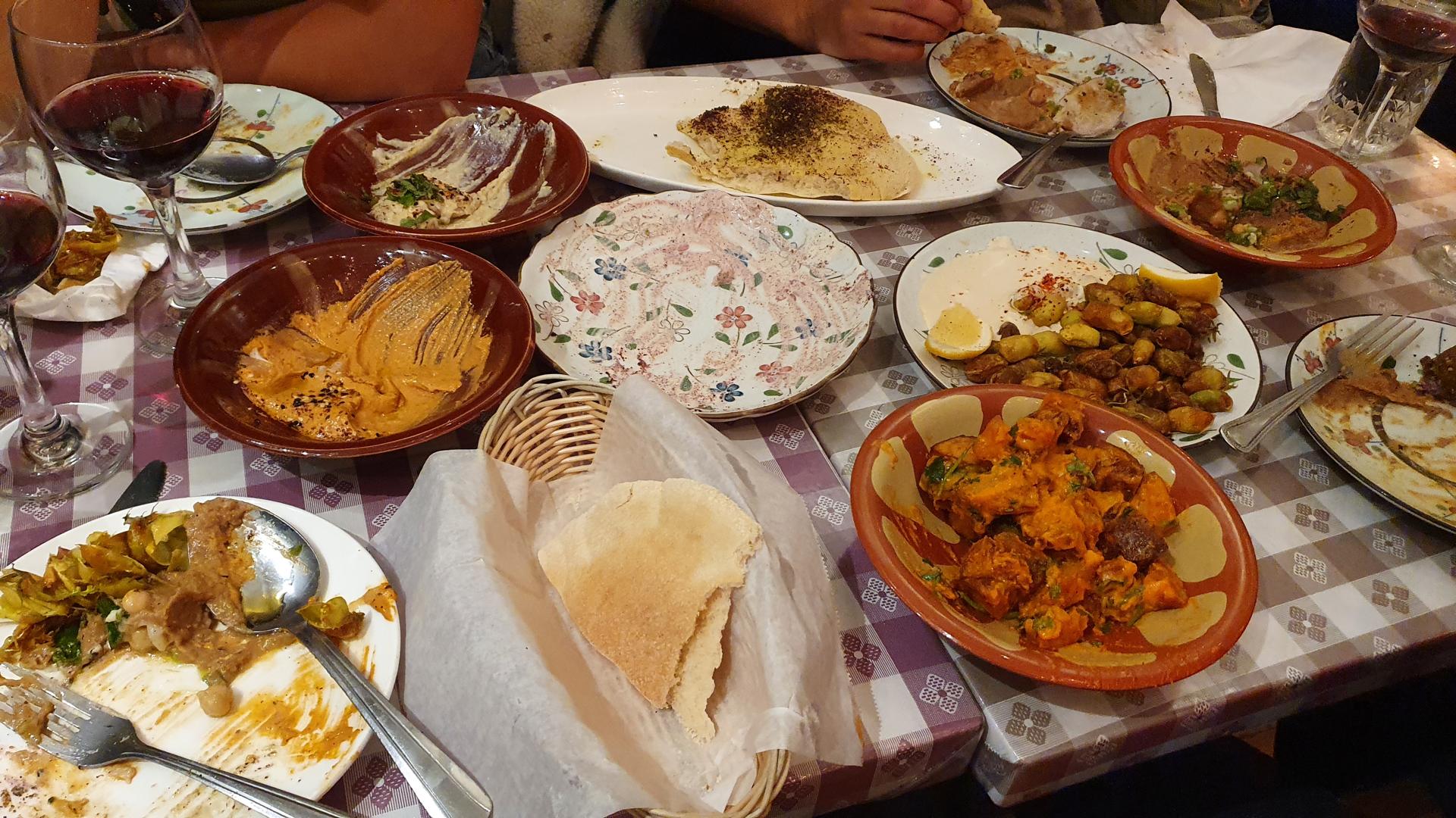 Vegan Middle Eastern food at Beit Rima in Haight-Ashbury, San Francisco Bay Area