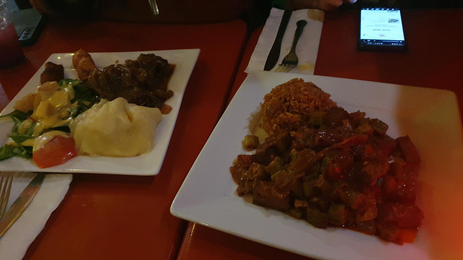 Vegan Senegalese food at Bissap Baobab in Mission District, San Francisco Bay Area