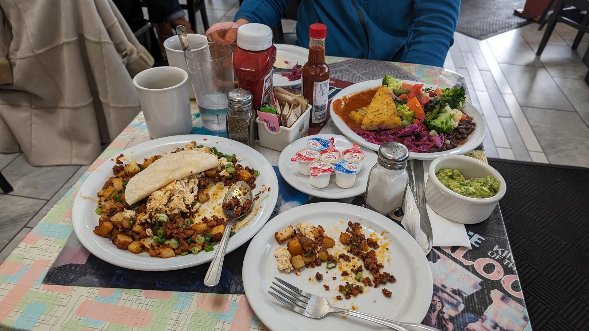 Vegan American food at Boogaloos in Mission District, San Francisco Bay Area