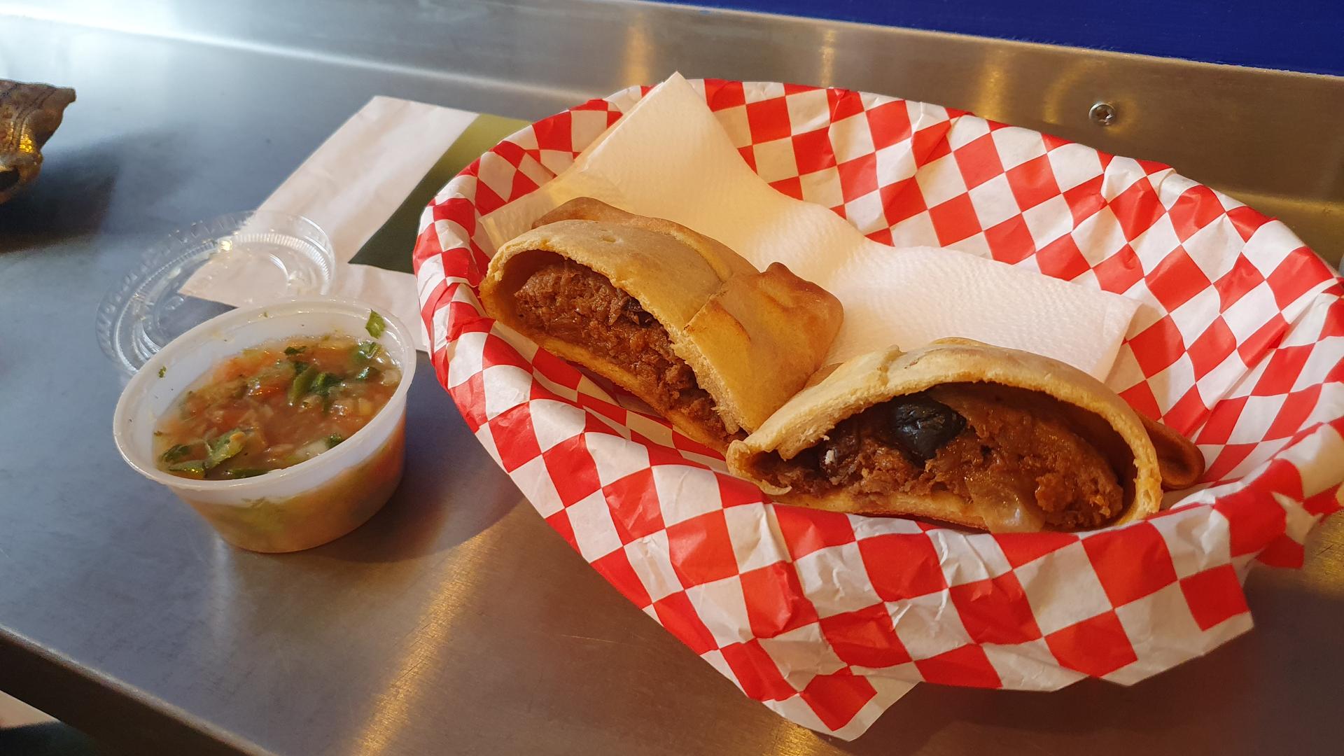 Vegan Chilean food at Chile Lindo Empanadas in Mission District, San Francisco Bay Area