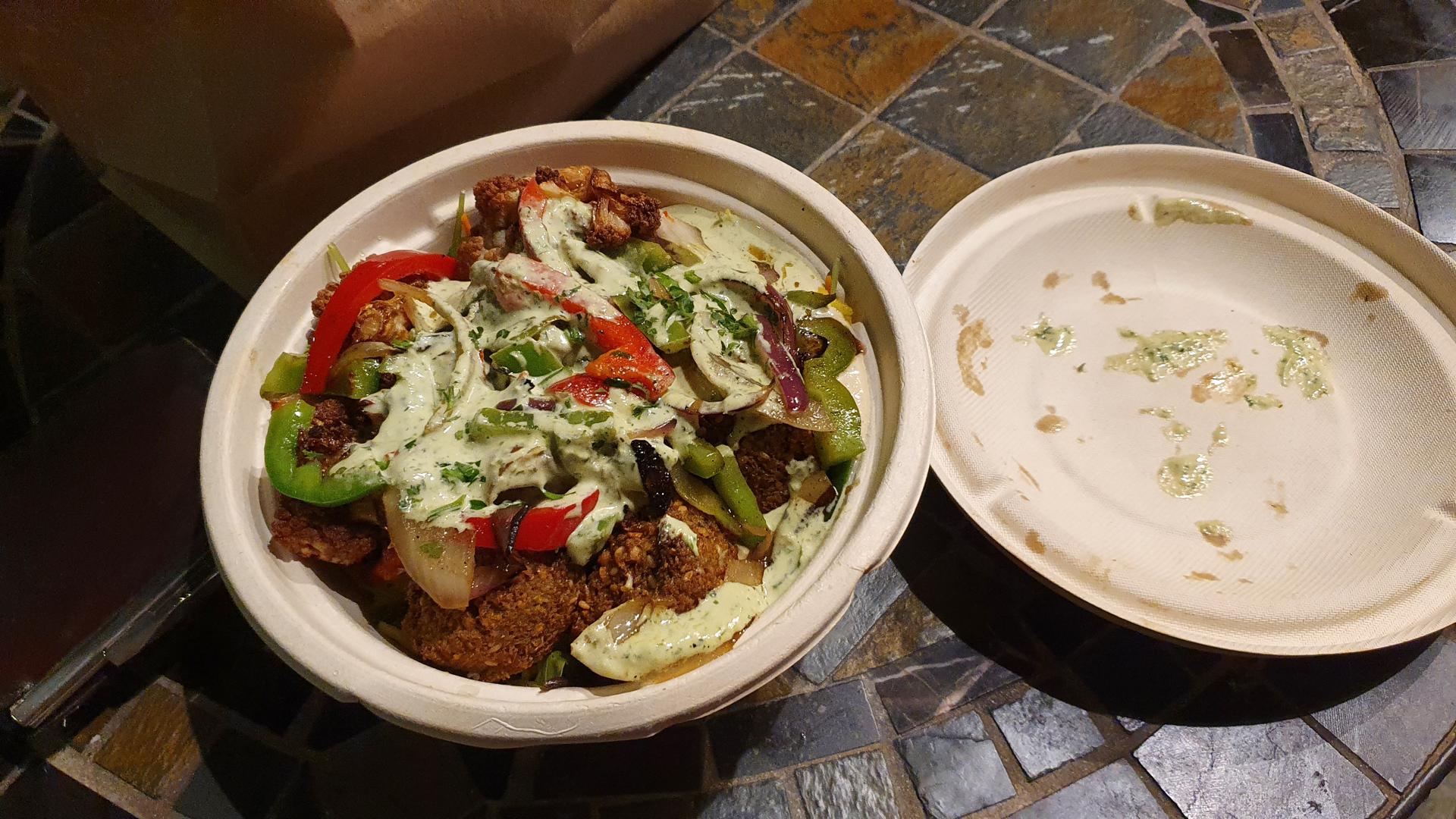 Vegan Middle Eastern food at Falafel Boy in Downtown Oakland, San Francisco Bay Area