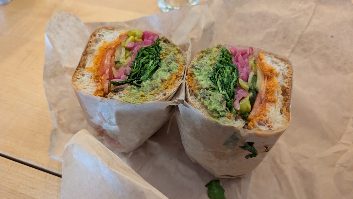 Vegan American food at Lucinda's Deli & More in Lower Haight, San Francisco Bay Area featuring avo smash