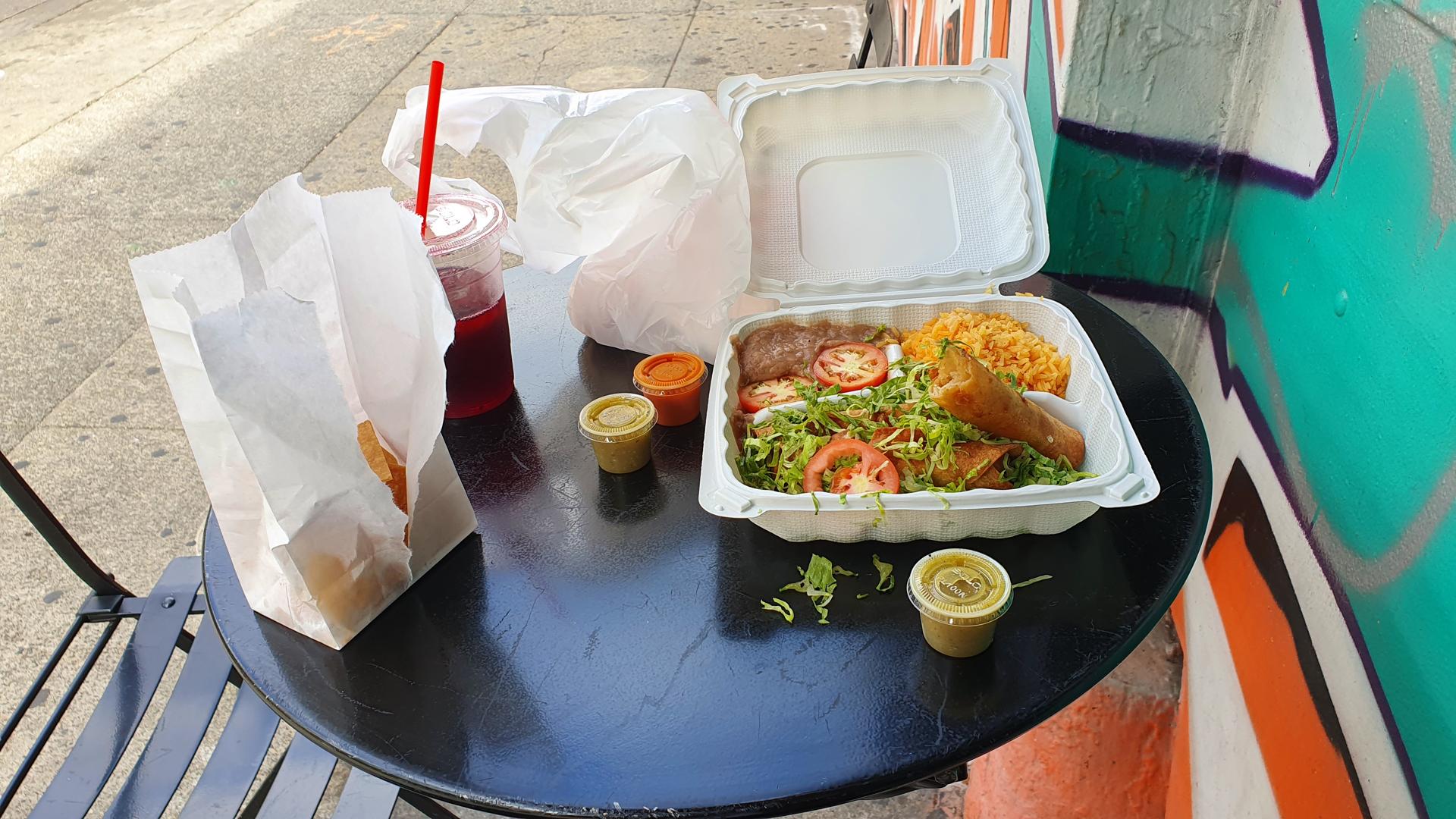 Vegan Mexican food at Maya Halal Taqueria in Downtown Oakland, San Francisco Bay Area