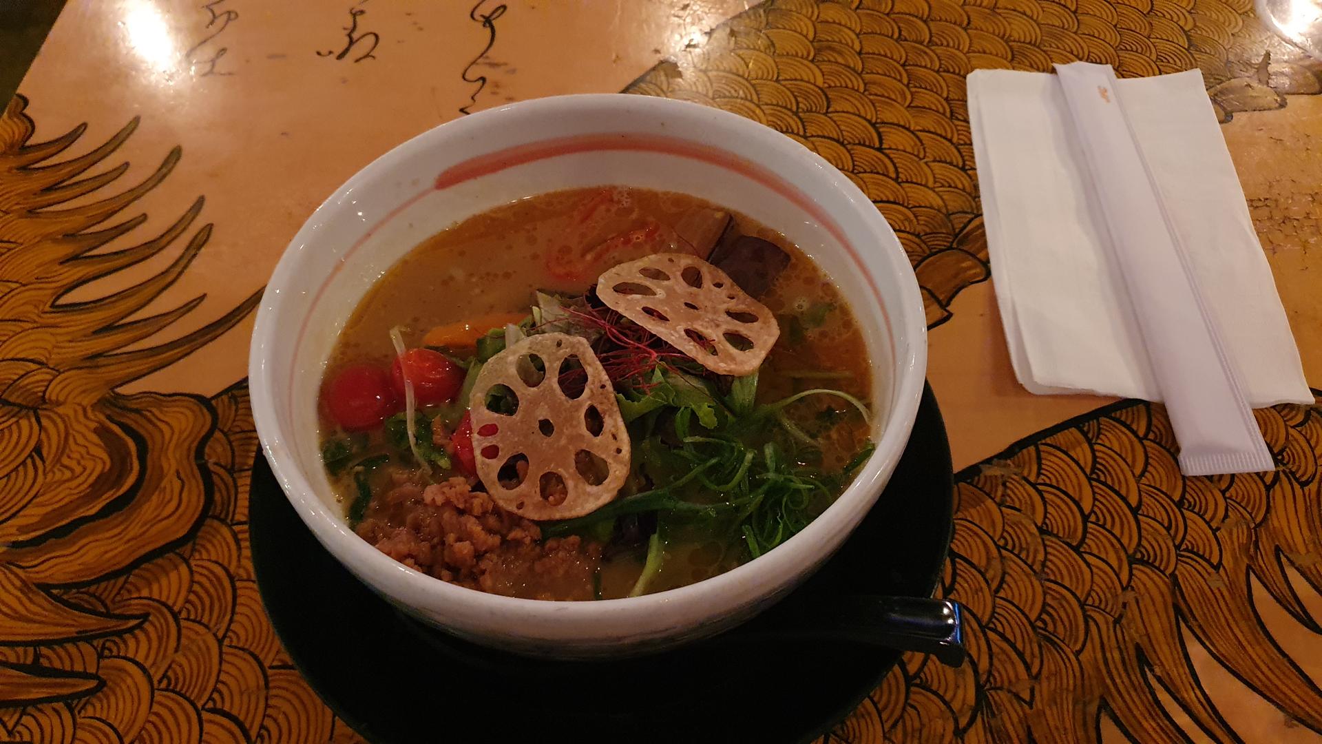 Vegan Japanese food at Menya Kanemaru Golden Ramen in Mission District, San Francisco Bay Area