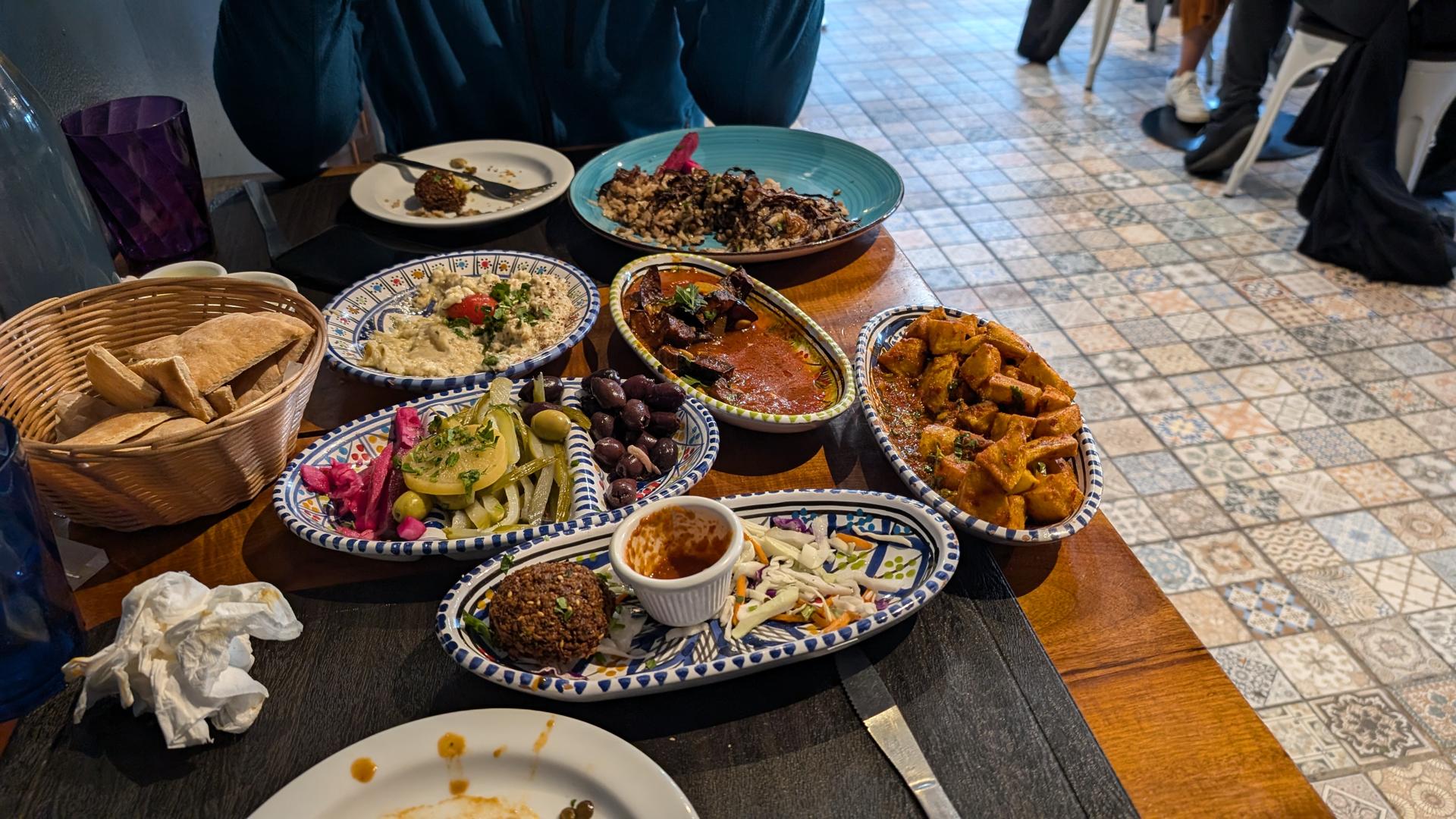 Vegan Middle Eastern food at Mezze and Mooore in Mission District, San Francisco Bay Area