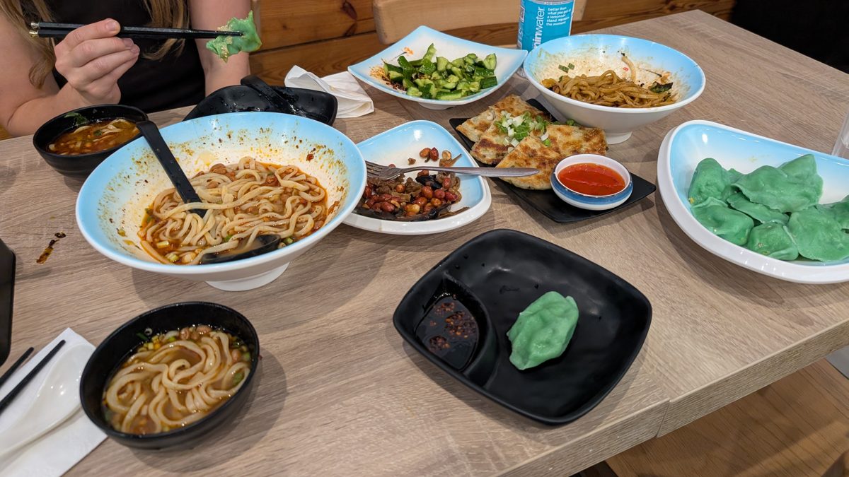 Vegan Chinese food at Mini Potstickers in Outer Sunset, San Francisco Bay Area featuring Chongqing noodles, cucumber salad