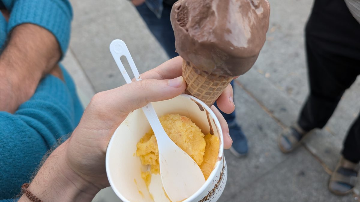 Vegan Dessert food at Mitchell's Ice Cream in Mission District, San Francisco Bay Area