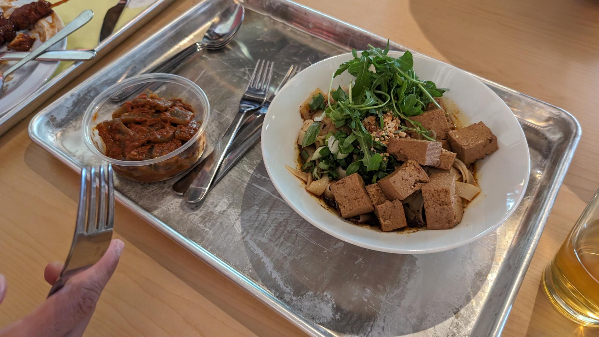 Vegan Chinese food at MOMO Noodle in Soma, San Francisco Bay Area