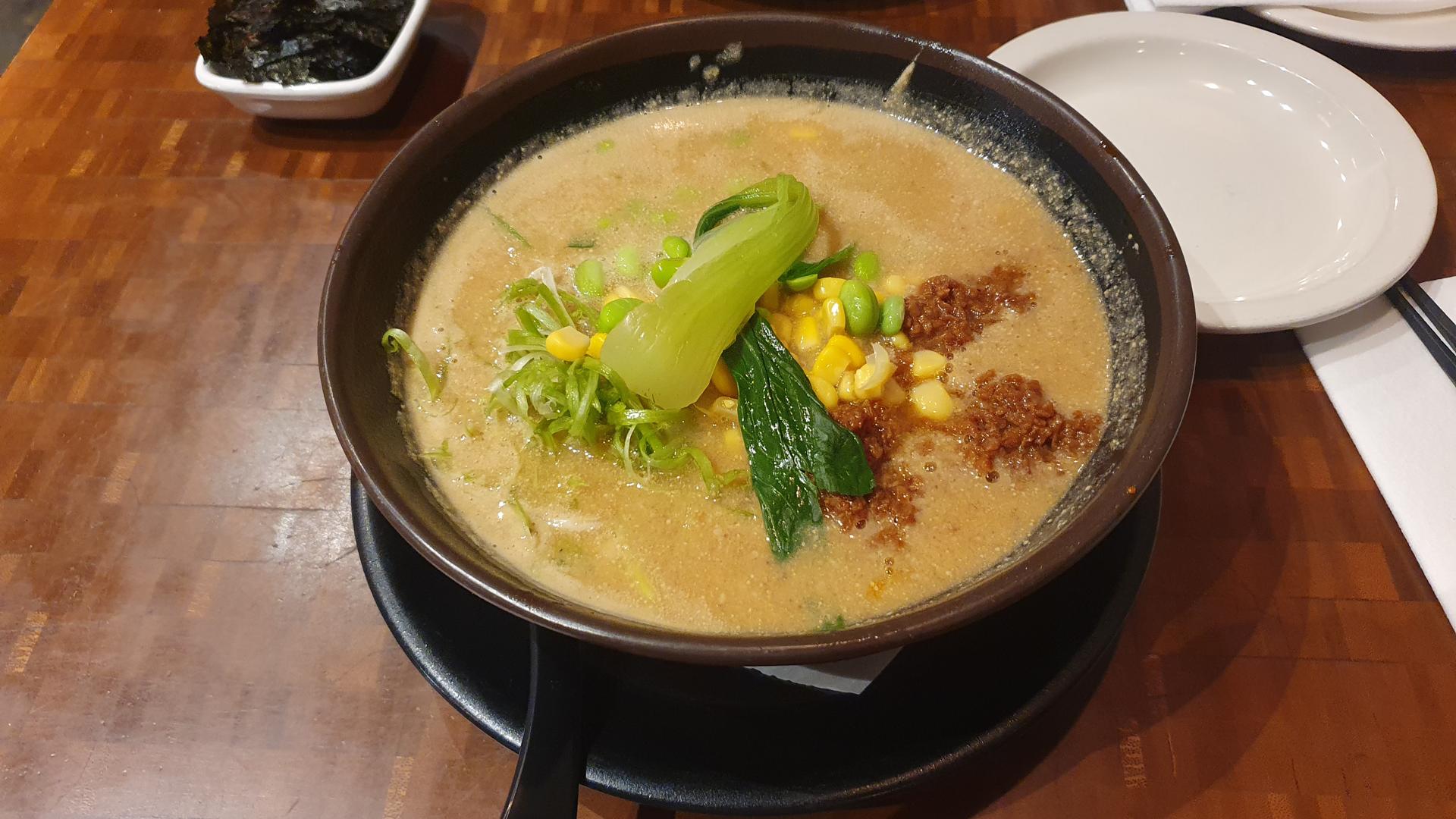 Vegan Japanese food at Nojo Ramen Tavern in Civic Center, San Francisco Bay Area