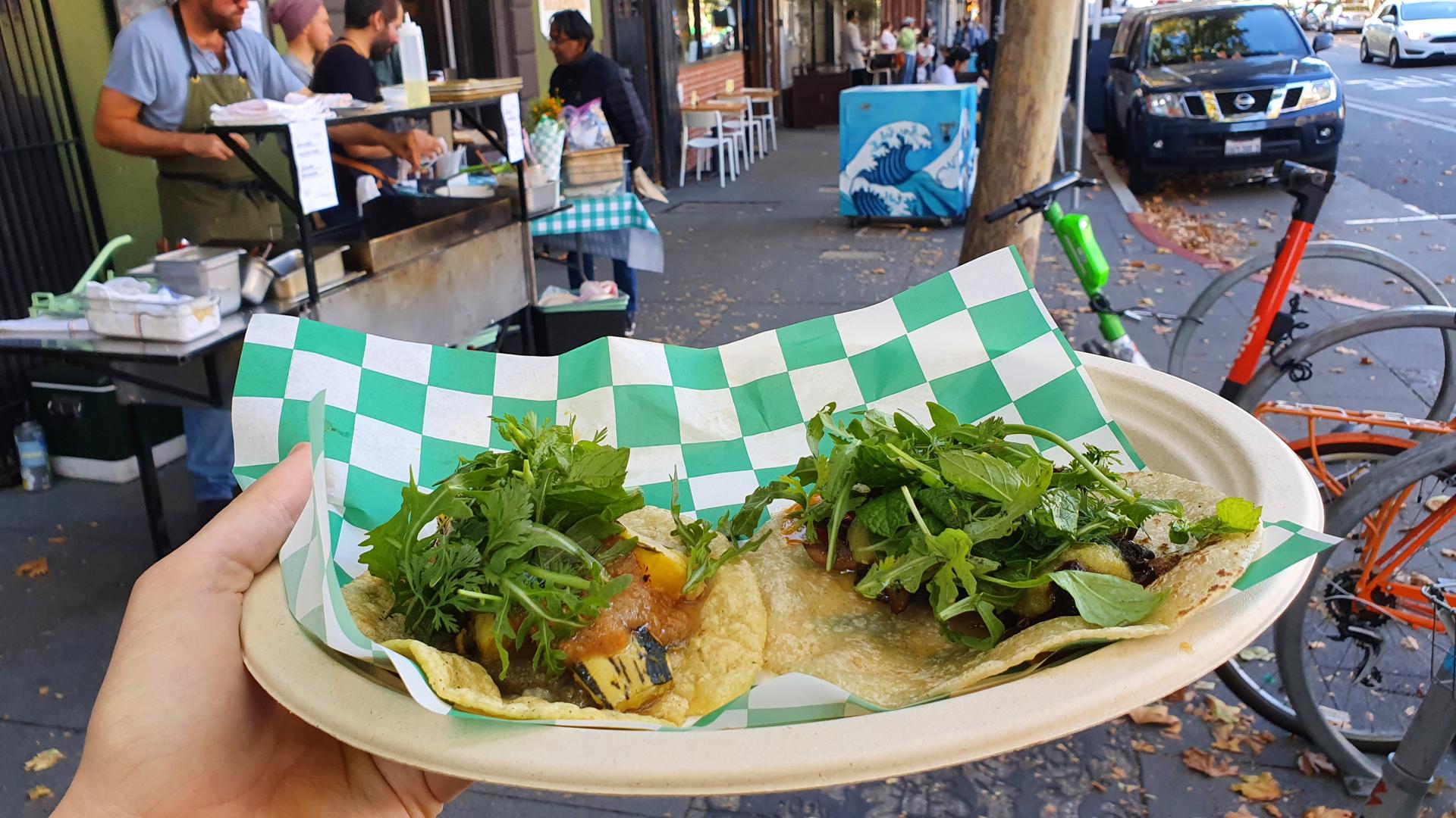 Vegan Mexican food at Tacos Everywhere in Mission District, San Francisco Bay Area