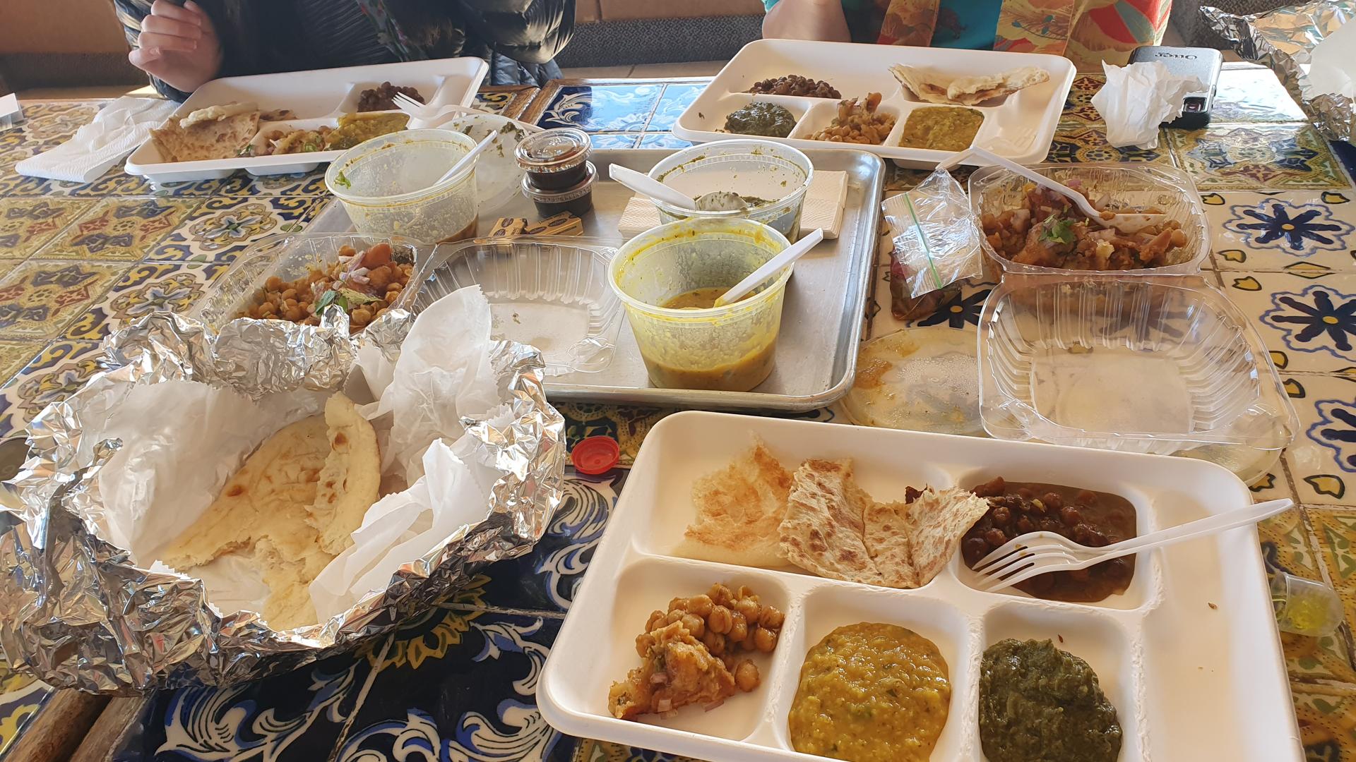 Vegan Indian food at Taste of India in Santa Nella, San Francisco Bay Area