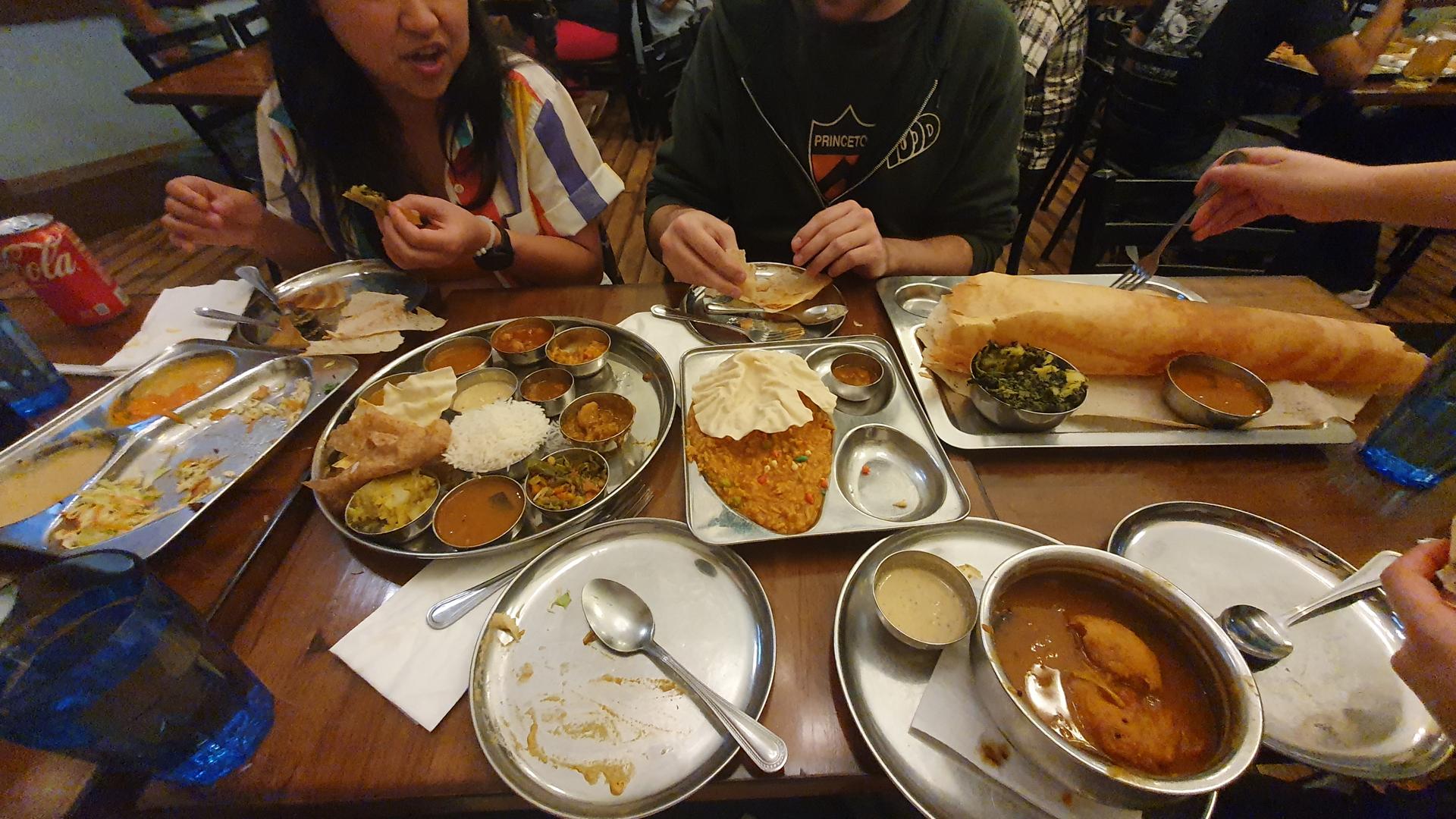 Vegan Indian food at Udupi Palace in Mission District, San Francisco Bay Area